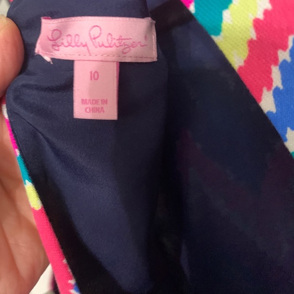 Lilly Pulitzer Kirkland Dress, Neon, Size 10 - Picture 7 of 7
